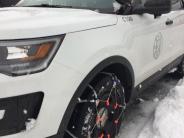 Chiefs vehicle in the winter